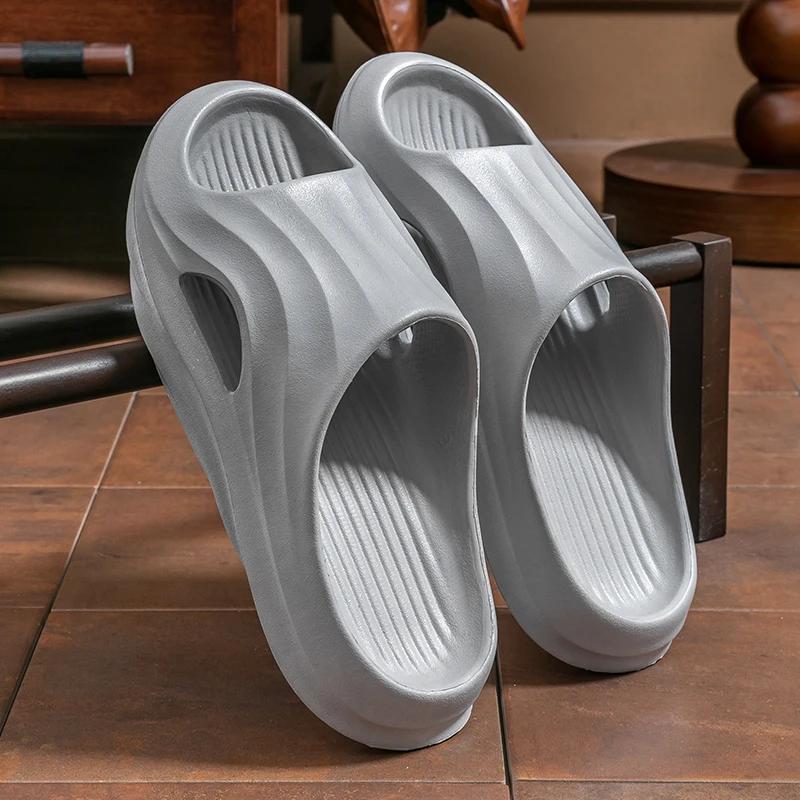Fashion Soft Sole Platform Slippers for Women Summer Home Thick Bottom Cloud Slides Woman Sandals Non-Slip Comfort Beach Flip Flops