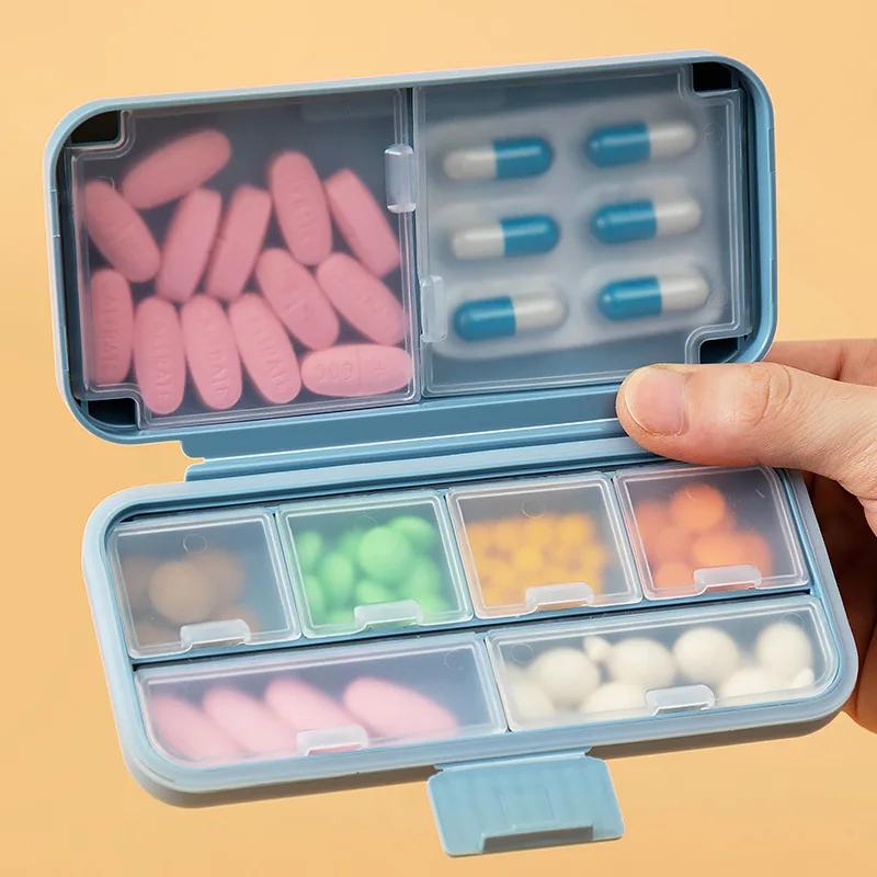 Multi-grid Pill Storage Box Portable Medicine Box Travel Pill Organizer Daily Pill Case Portable Medicine Vitamin Container