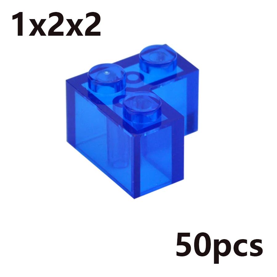 MOC Transparent Thick Building Blocks 1x1 1x2 2x2 2x4 Dots Clear Brick Figures Educational Creative Toy for Kid Compatible Brand