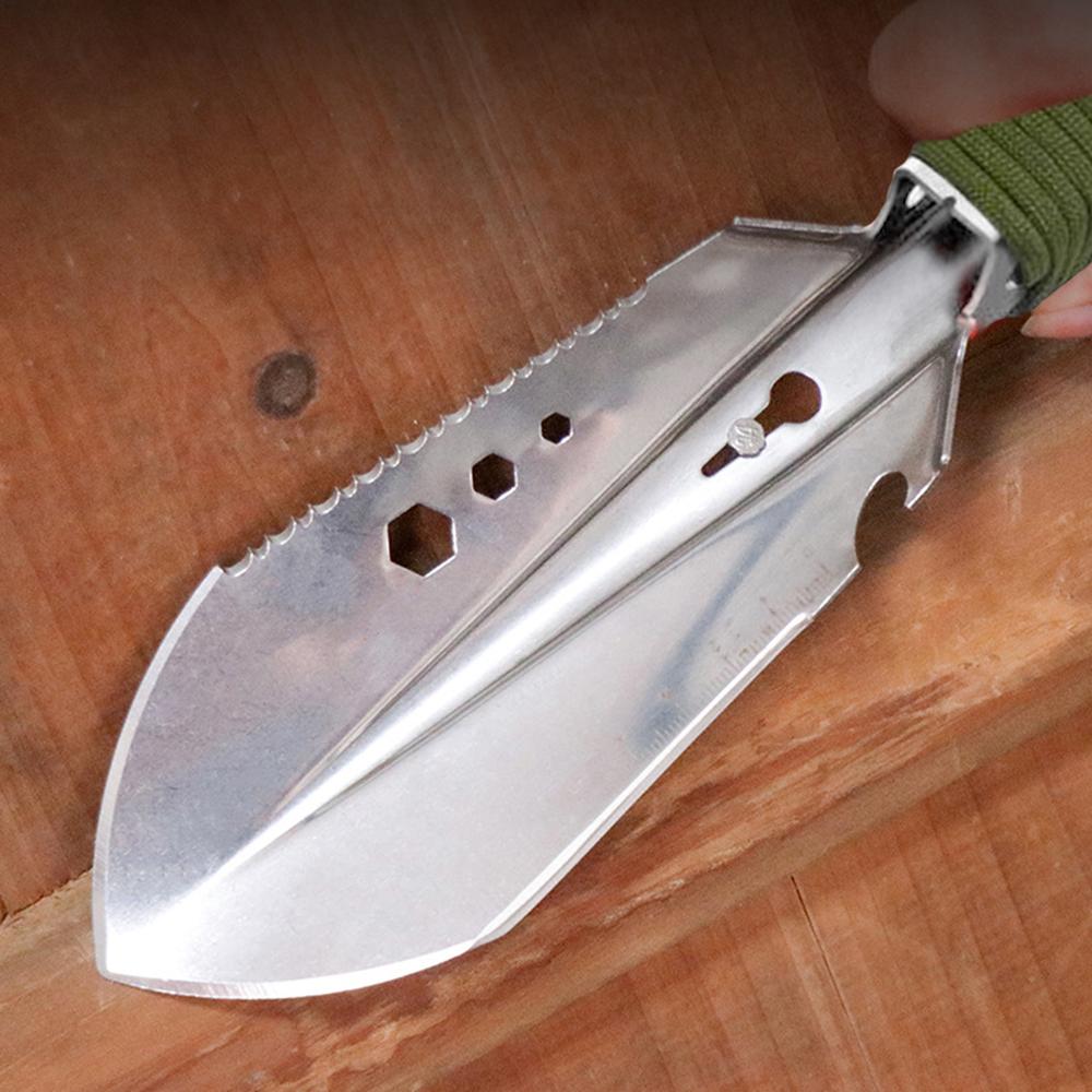 8-in-1 Multi-Tool Camping-Schaufel Outdoor Tragbare Handschaufel mit Aufbewahrungstasche zum Wandern