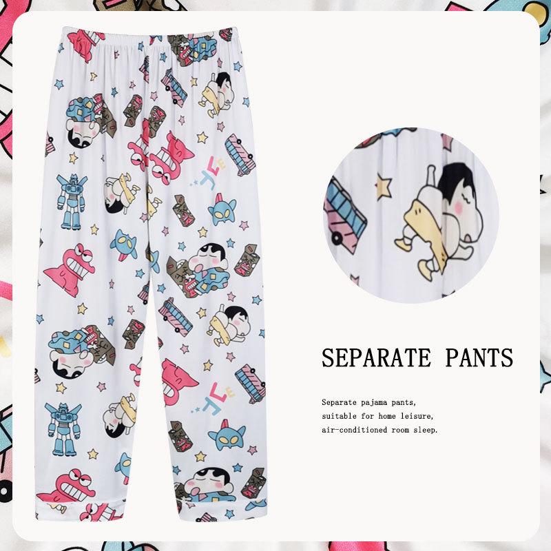 Women's Korean-Style Loose Pajama Pants - Imitation Cotton, Spring/Autumn
