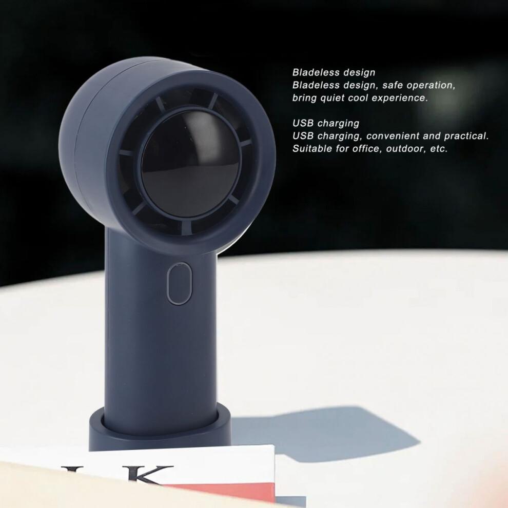Compact And Portable Handheld Fan Fast Charging Bladeless Design With Digital Display Rechargeable Battery Adjustable Wind Speed For Travel Outdoor Sp