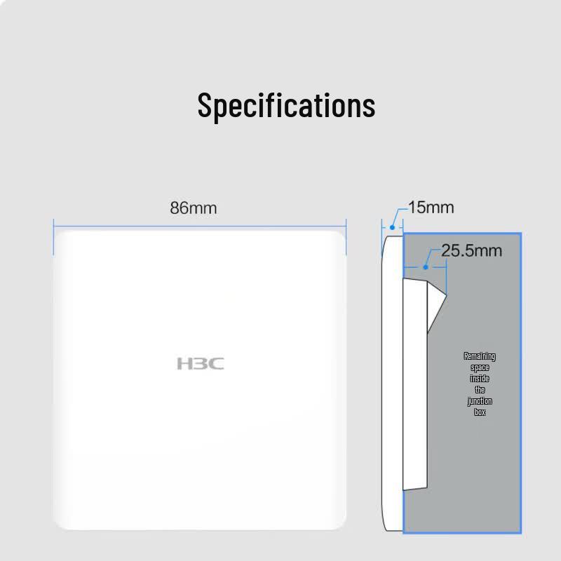 H3C Mini AX60-S WiFi 6 AX3000 PoE Panel Access Point