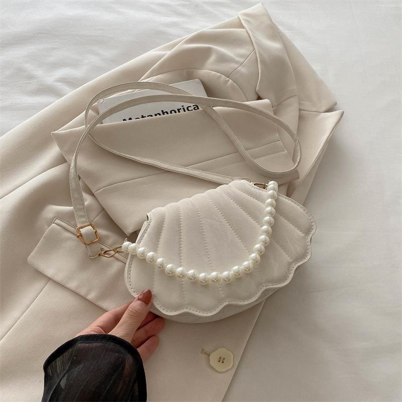 Niche Shell Bag Small Square Bag Stylish And Simple Shoulder Bag Daily Leisure Commuter Messenger Bag