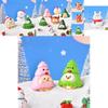 Cute Festive Resin Christmas Tree And Animal Figurines For Holiday Decor