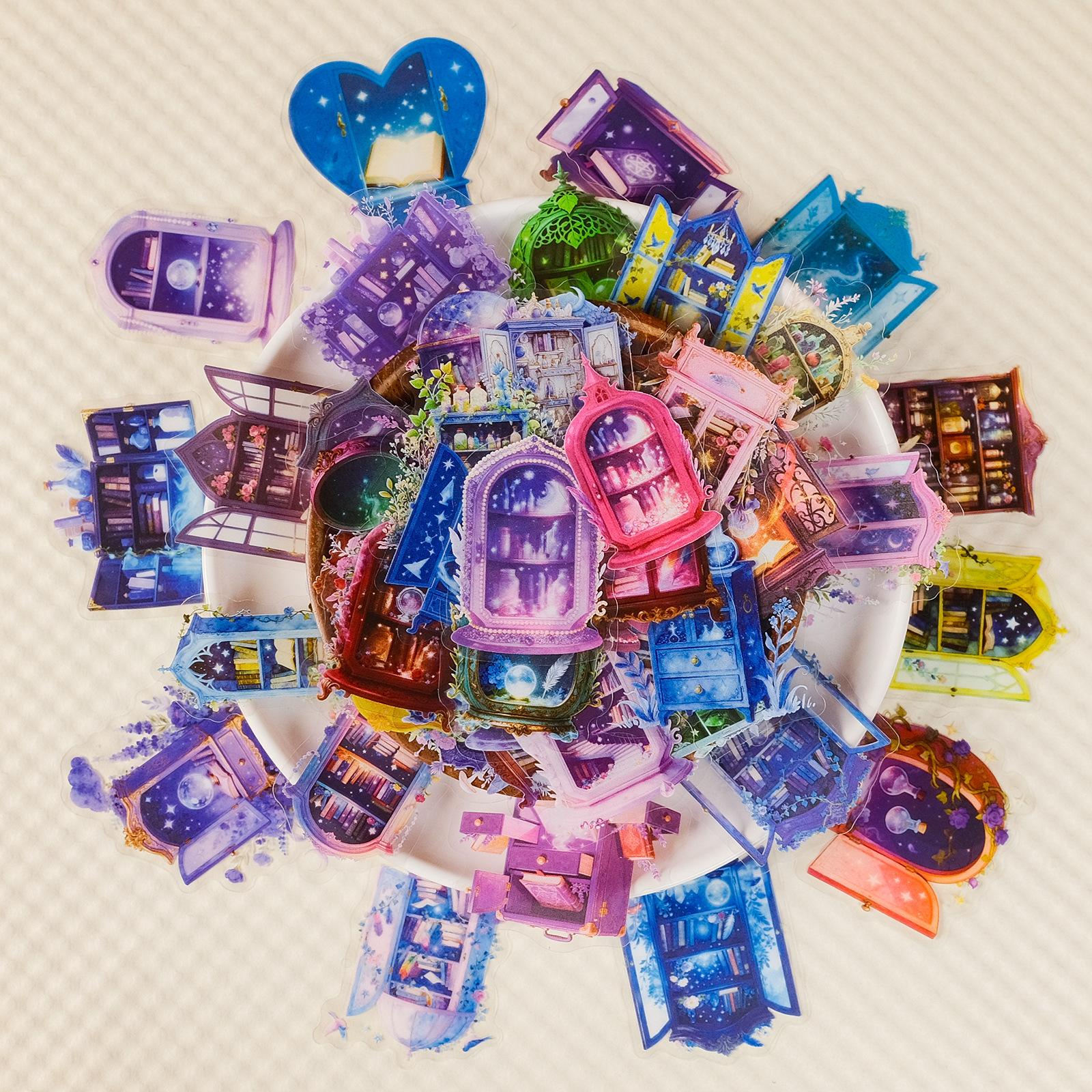 56 Dream Glass Magic Cabinet Transparent Pet Sticker Creative Decorative Sticker