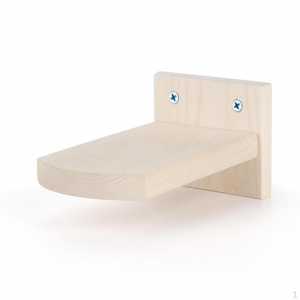 Scala da Arrampicata per Gatti in Legno Massiccio, Gradini ad Albero da Parete per Gabbie e Muri, Design Salvaspazio