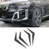 4 Stuks Voorbumper Zijventilatie Sierkap Canard Mistlicht Frame Canard Vervanging voor X5 G05 LCI M Sport 2023 en Later