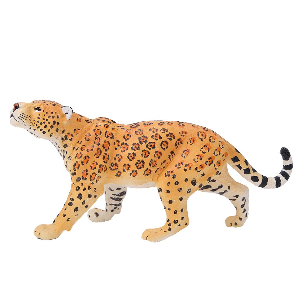 Children Emulational Zoo Animal Leopard Toys Plastic Wild Animal Doll Educational Toys