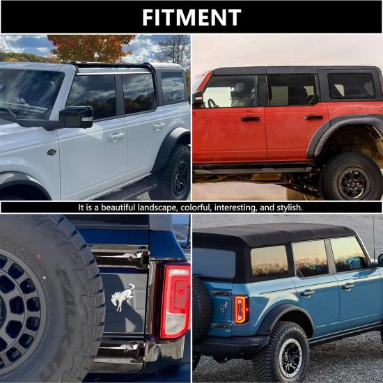 Tailgate Hinge Cover Trim for Ford Bronco 2 Door 4 Door 2021 2022 2023 2024 2025 Rear Door Hinge Liftgate Trim Exterior Decoration Accessories Spare