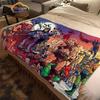 Cartoon Masters of the Universe Wool Blanket Jindian Animation Cashmere  Fashion  Portable Flannel Warm Camping