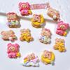 10Pcs New Kawaii Cartoon Animal Good Night Little Bear Series Resin Scrapbook Diy Jewelry Children Gift Hairpin Accessories A83