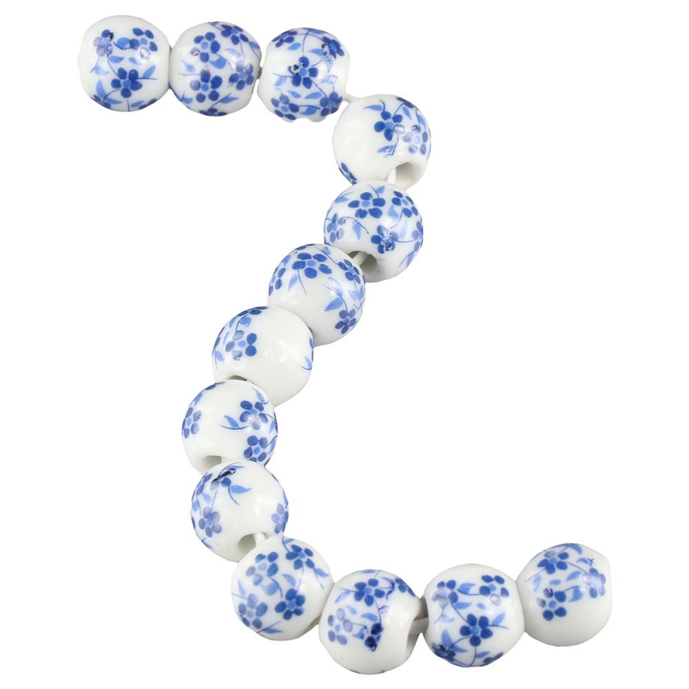 100pcs 100PCS Ceramic Beads Porcelain Spacer Beads Handmade Loose Beads  DIY Beading Crafts