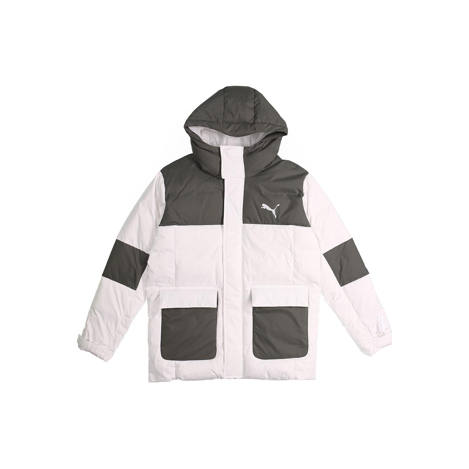 PUMA Protective Down Jacket  White Black  Men s 586604-42 M