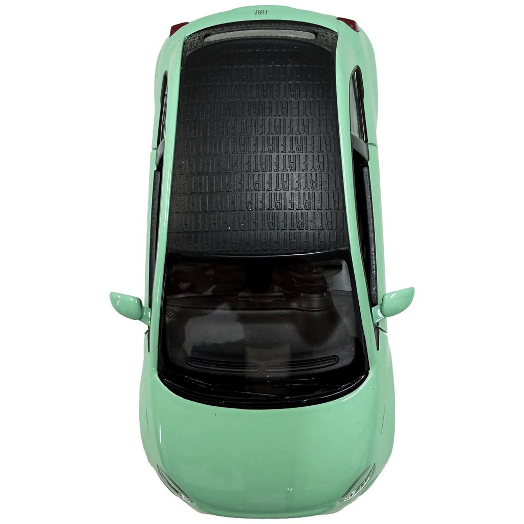 Масштаб Fiat 500e Kinsmart Литая модель Пастельно-зеленый 1/32 Автомобиль,