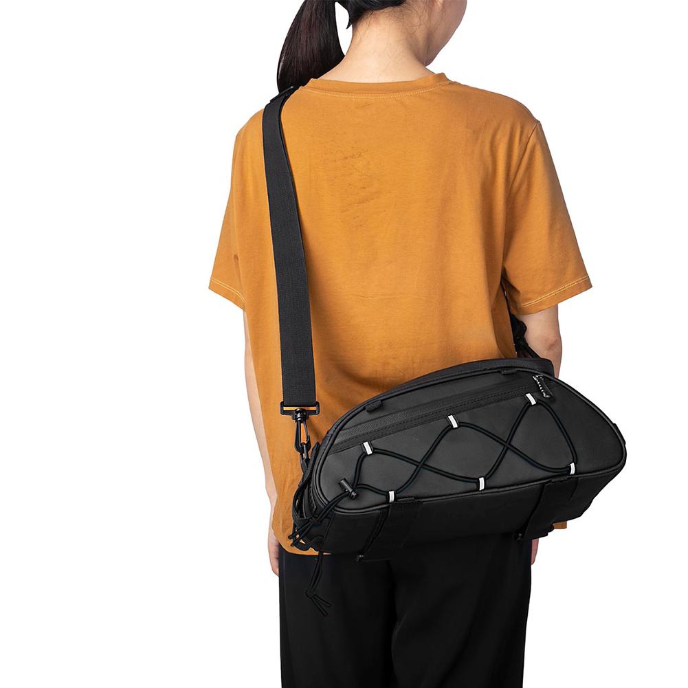 RZAHUAHU Rear Rack Storage Bag Waterproof Bike Rear Seat Trunk Bag Multiple Pockets Night Reflective Cycling Accessories