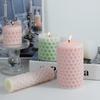 3D Cylinder Honeycomb Candle Mold DIY Silicone Molds for Aromatherapy Candle Making Resin Soap Casting Epoxy Mould Craft