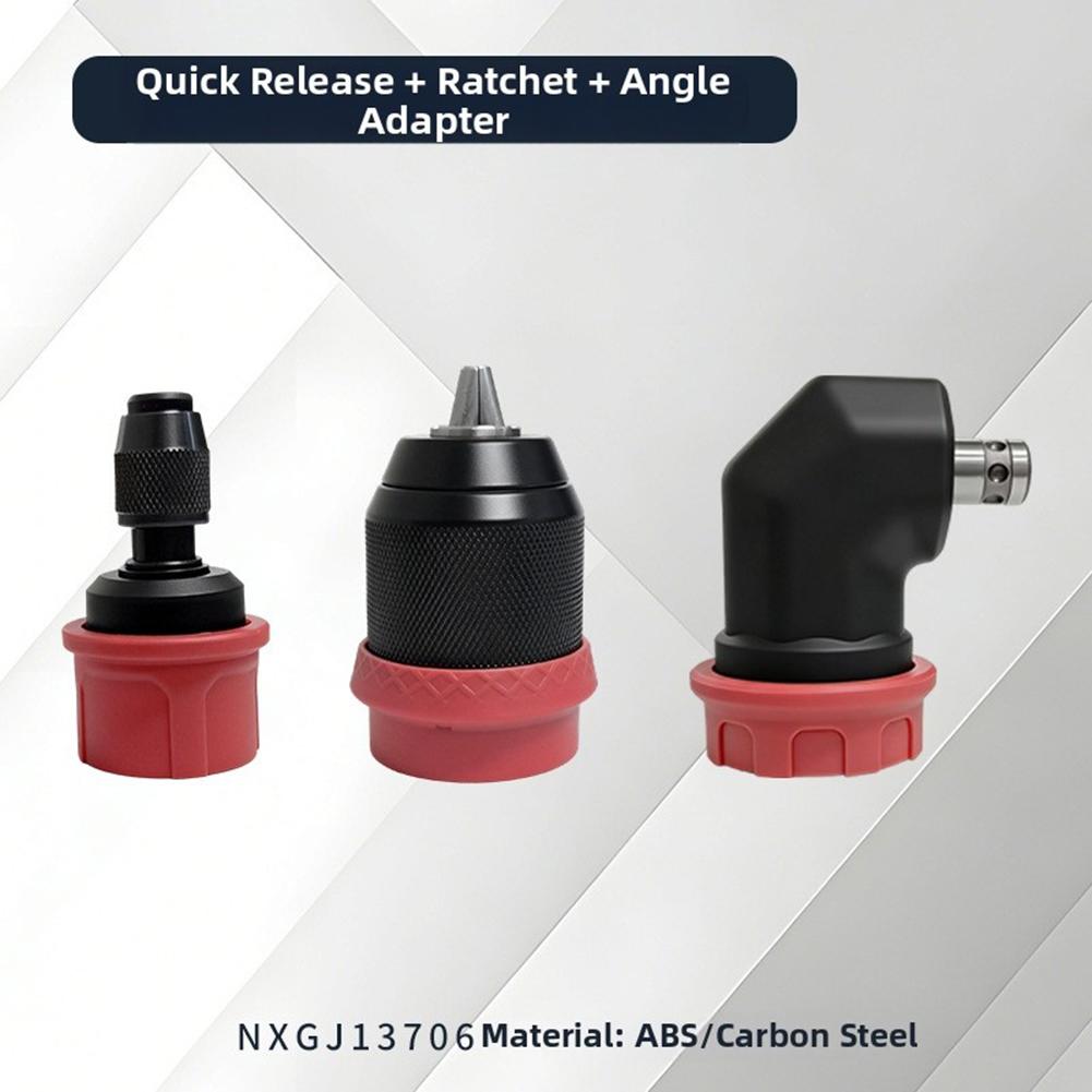 

Ratchet Drill Chuck/4pcs Ratchet Drill Chuck Set, Powerful Brushless Lithium Drill: Quick-Change Chuck For Woodwork Metalworking