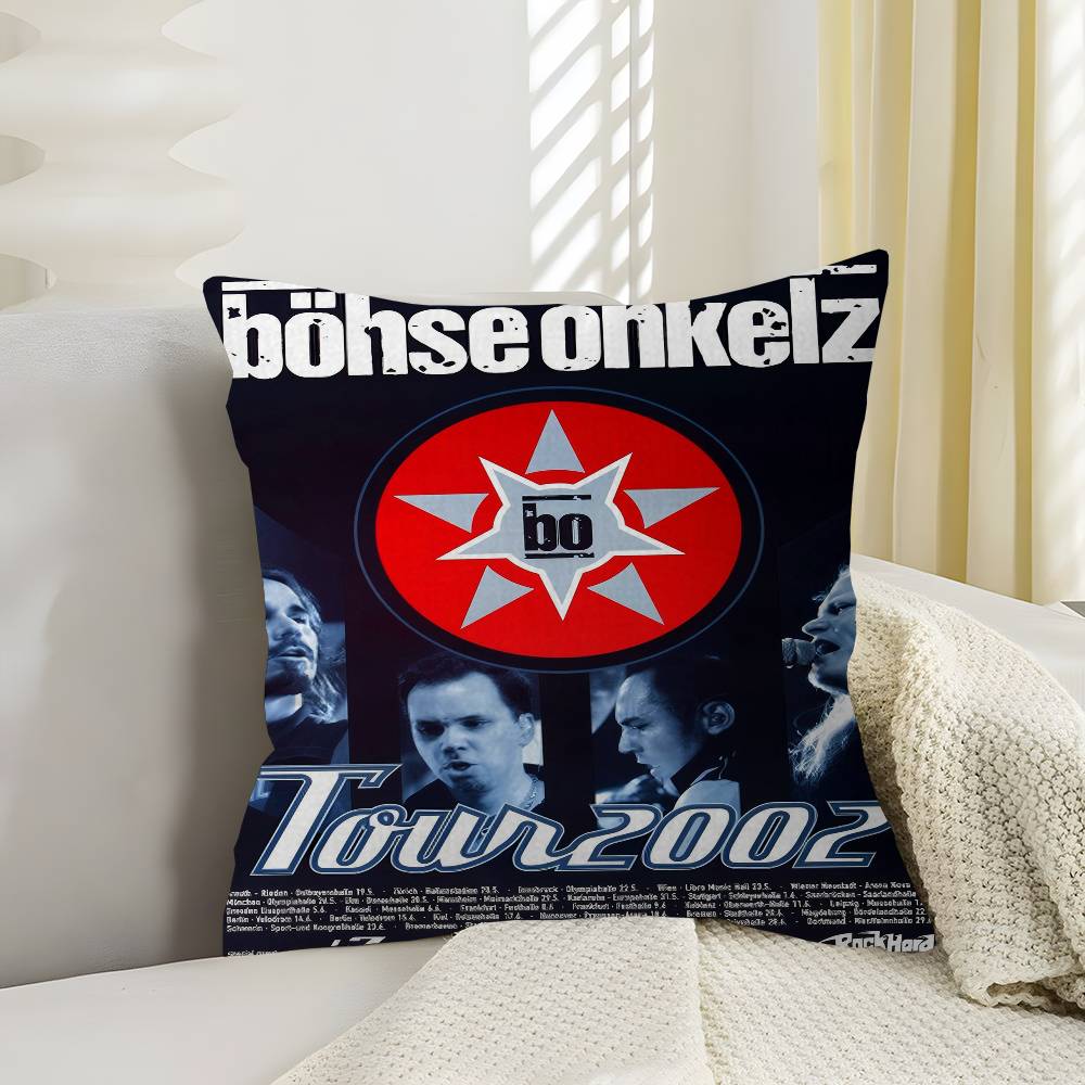 BBohse OOnkelz Band Cushion Cover Car Throw Pillow Case For Sofa Car Christmas Gift xcm xcm