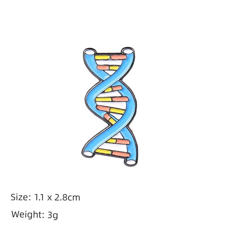 

Doctor Brooch Nurses Uniform White Coat Decoration Brooch Medical Element Alloy Cartoon Dental Brain Department of Internal Medicine DNA 1