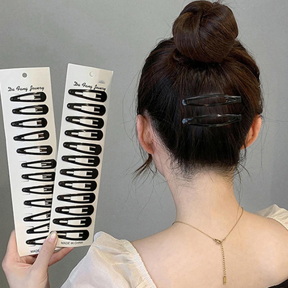 10PCs Double Grip Hair Clips, Metal Snap Hair Clips Hair Barrettes for Women Girls Hair Making Salon Supplies Hair Accessories