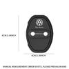 RUN1 Car Silicone Door Lock Cover Protective Stickers Accessories For Volkswagen VW Rline Golf 4 5 6 7 Tiguan Passat B5 B6 B7 CC MK5