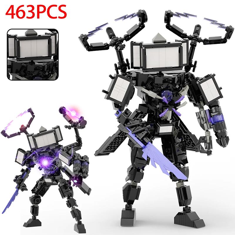 Skibidi Toilet Titan Speakeman, TV Man, Cameraman Baustein-Set - 445 Teile Sammelfigur Bauspielzeug für Kinder