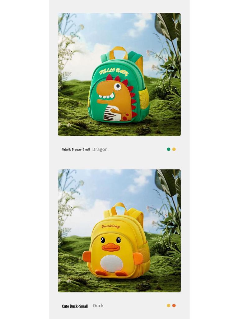 Lightweight Dinosaur Preschool Backpack for Kids - Cute Anti-Lost Design for Boys & Girls