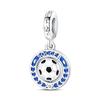 Original Charms Copper Lucky Pendant Football Beads Fit Bracelet Women Jewelry Making Diy Gift