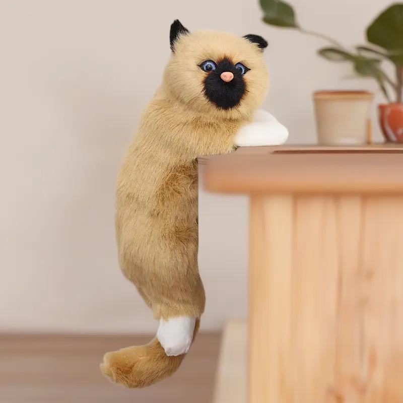 Realistic Hanging Cat Ornament for Home Decoration