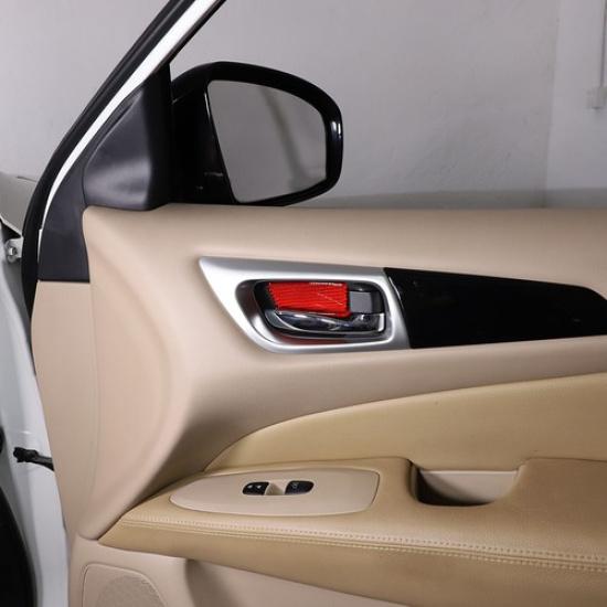 Red Carbon Fiber Inner Door Bowl Trim Panel Sticker For Nissan Pathfinder 13-18