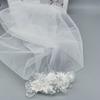 Double Layer Bridal Veil White Pearl Edged Wedding Veil Elegant Pearl Veil  Wedding Bridal Party