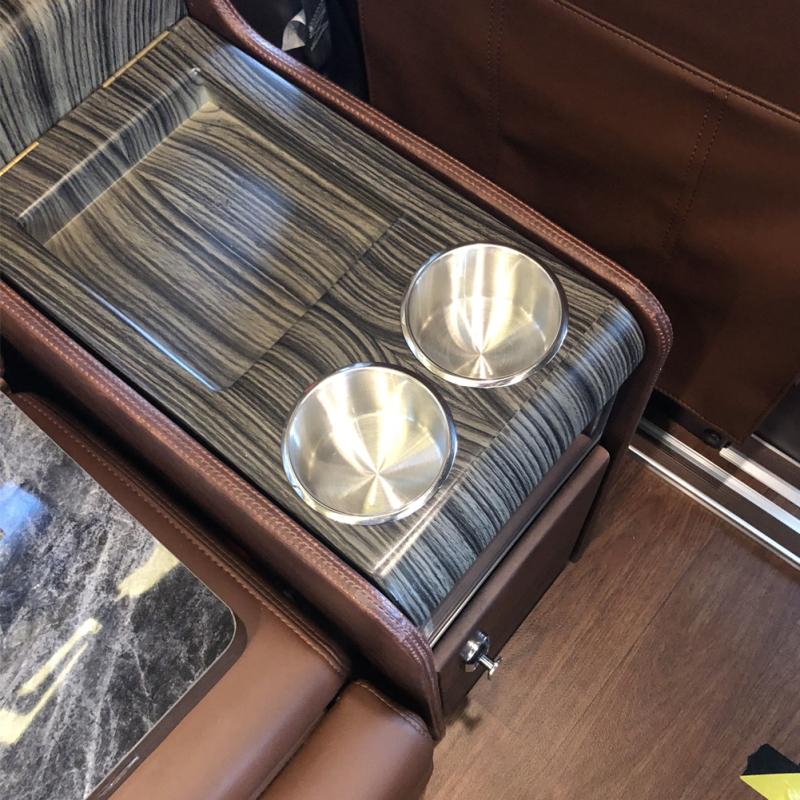 Edelstahl Einbau-Becherhalter Tisch Getränkehalter für Wohnmobil Auto LKW Camper