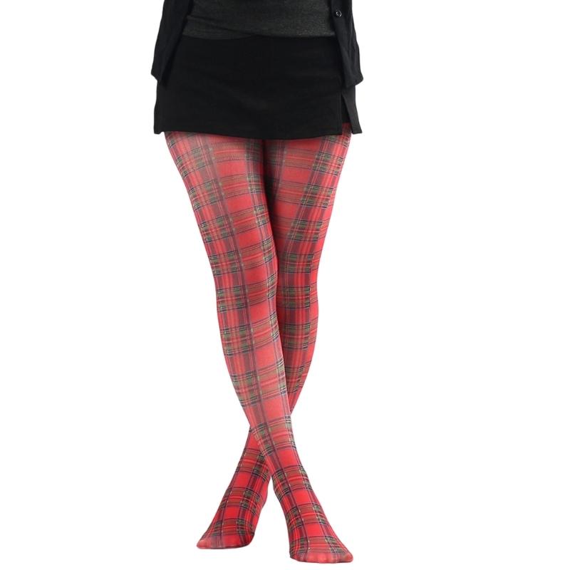 Multicolor Patterned Footed Tights for Women Printed Pantyhose Stockings for Dress Skirt Layering In Spring Fall Office and Daily Wear
