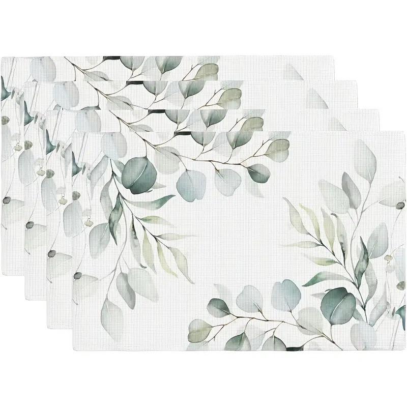 Printed Festival Party Placemats: Stain-Proof, Heat-Resistant Table Decoration