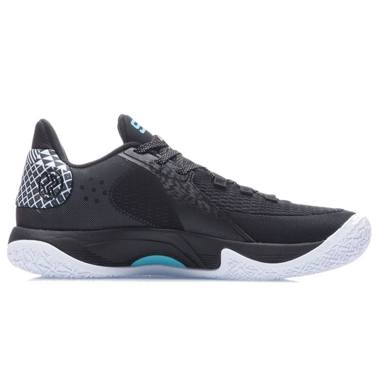 Li Ning Flash 7 Rebound Shock Absorption Low Top Basketball Shoes Unisex Basketball Shoes Black ABPR007-5