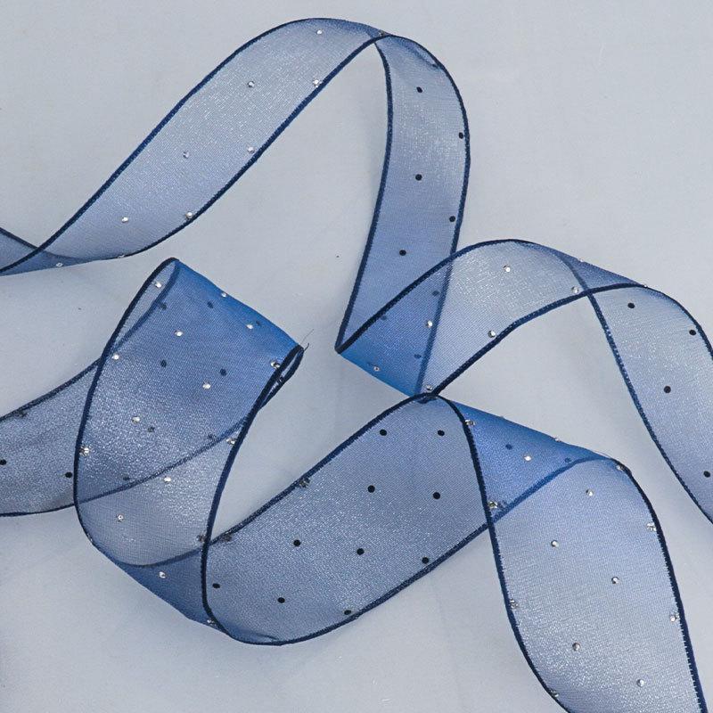 10Pcs Hotfix Crystal Organza Ribbon Trim 2.5Cm/4.0Cm 10 Yards For Handmade Bows Hair Clips Garments And Gift Boxes