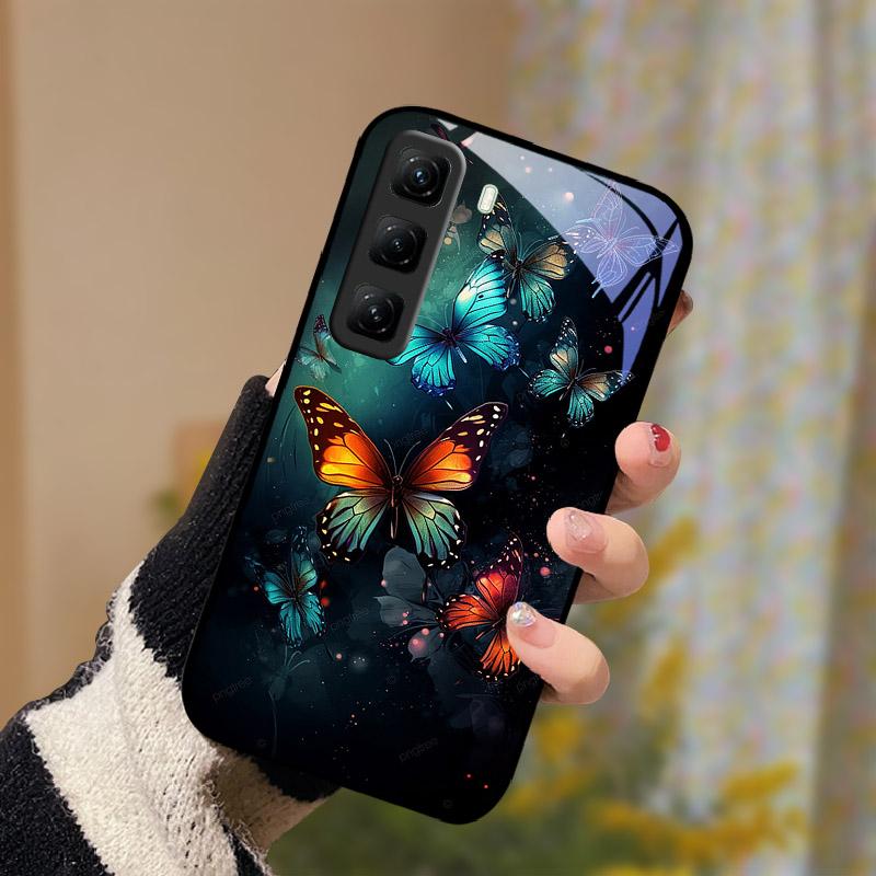 For Infinix Hot 60 Pro Plus 60i Case Tempered Glass Phone Cover Lens Protection Protection Case For Infinix Hot60 Pro 60Pro Capa