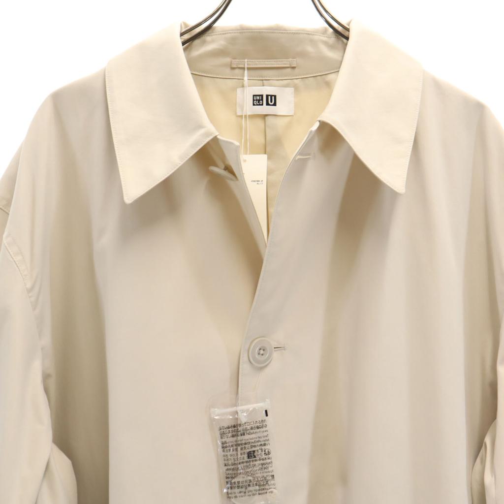 unused UNIQLO Oversize Stainless collar coat XL natural Tagged Men's Used