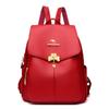 Schultasche Rucksack Damen Weiches Leder Vielseitig 1011 Neue Mode Rucksack Mittleren Alters Mutter Reisetasche Große Kapazität Schüler