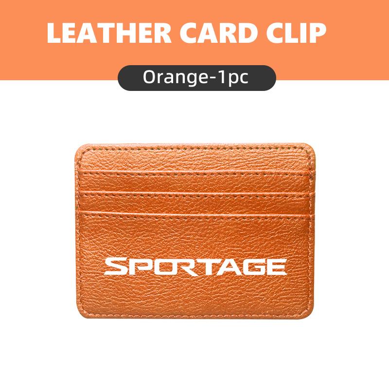 RVGH1 Portable Leather Multi Slot Credit Card Holder Wallet Gift For KIA Sportage 2016 2017 2018 Sephia Stonic Carens