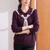 YUZHAOLIN Women's Autumn Knit Collared Pullover Sweater