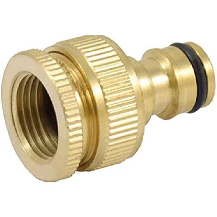 Raccord Rapide - FERRESTOCK - AR-61234 - Mâle à Filetage Femelle 3/4  - Réduction à 1/2  - Laiton Durable