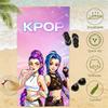 1pc Chibi Kpop Girls Beach Towel Microfiber Quick Dry Bath Towel for Fans Swimming Outdoor Bathroom Accessories