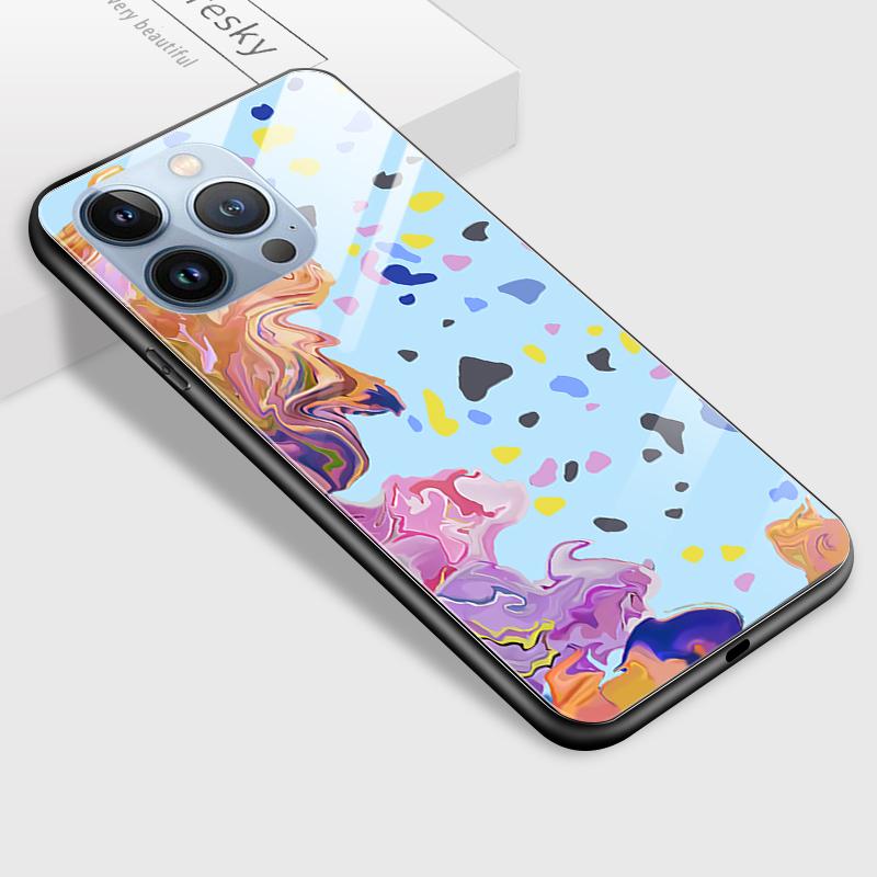 Tempered Glass Phone Case For Samsung A12 A16 A32 A53 S20FE S23 S25 Honor20 X6A 90Lite 9X Huawei Y9Prime2019 P30Lite Soft Edge Shockproof Smooth Shell