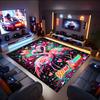 1PC Custom Name Love Birds Art Theme Floor Mat Ideal for Living Room, Game Rooms, Office, Bedroom,Floor Mat Playful Design