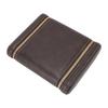 Cigar Storage Case Double Zippered Portable Leather Composite Wood Cigar Humidor for Travel