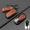 AXX2   Leather Car Key Case Cover Shell Holder Bag For Mercedes Benz 2022 C S Class W206 W223 S350 C260 C300 S400 S450 S500 Accessories