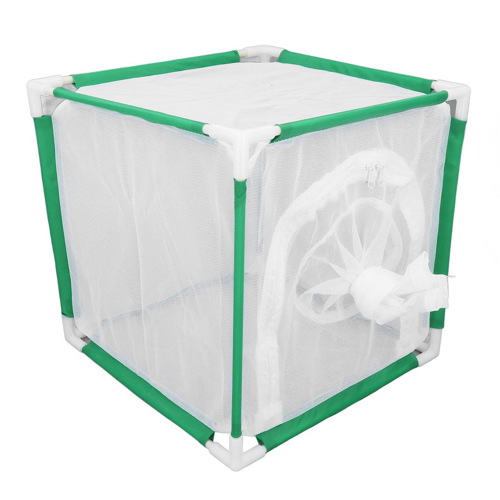 Cube Butterflies Cage with Sleeve Door Portable Butterflies Habitat Cage for Indoor Outdoor Activiti