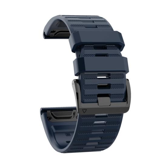 

22 мм Силиконовый быстросъемный ремешок для часов для Garmin Fenix 6 5 полуночно-синий